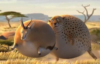 Если бы животные питались фаст-фудом